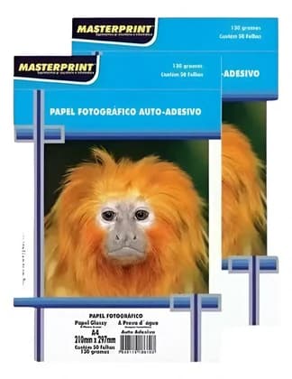 Papel Fotográfico Adesivo Glossy 115 g