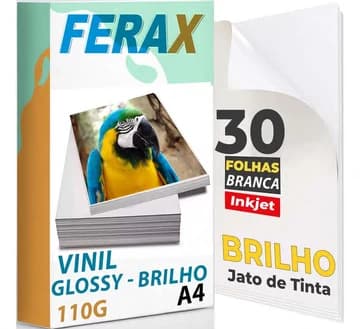 Papel Fotográfico Adesivo Glossy 130 g