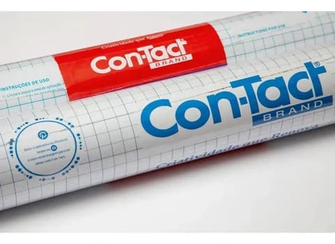 Papel plástico adesivo Contact transparente