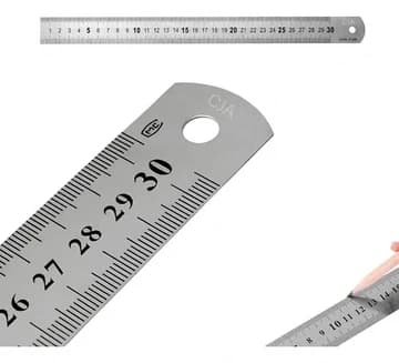 Régua de metal profissional 30 cm